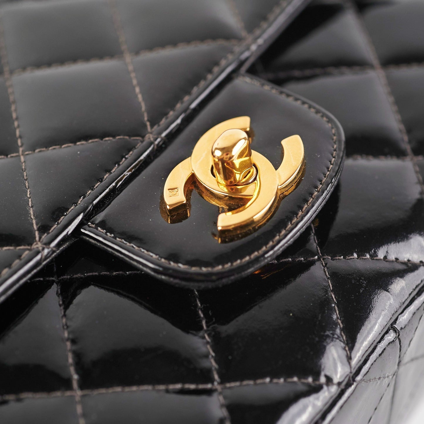 Chanel Patent Black Flap Bag