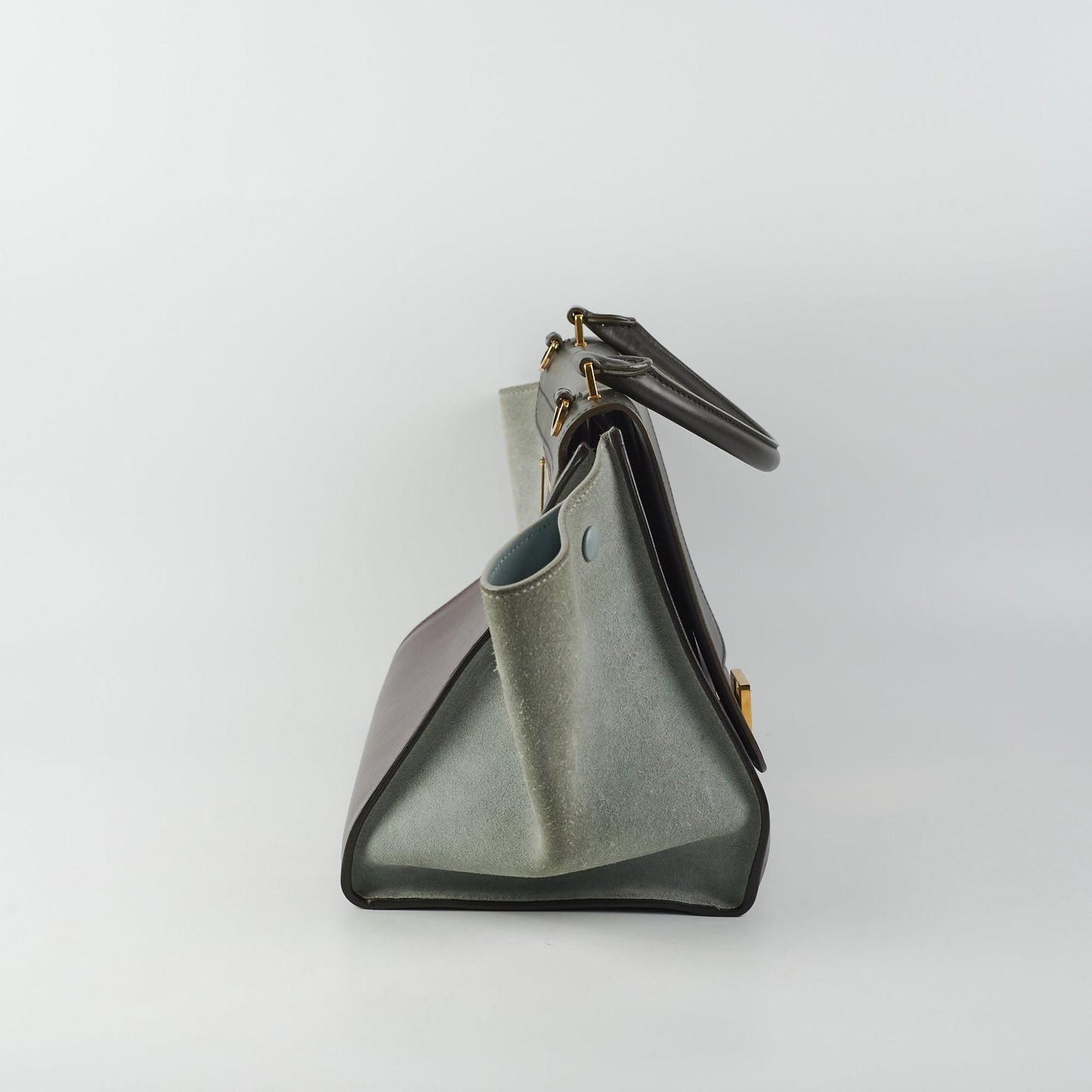 Luxury CELINE Trapeze Two Toned Bag