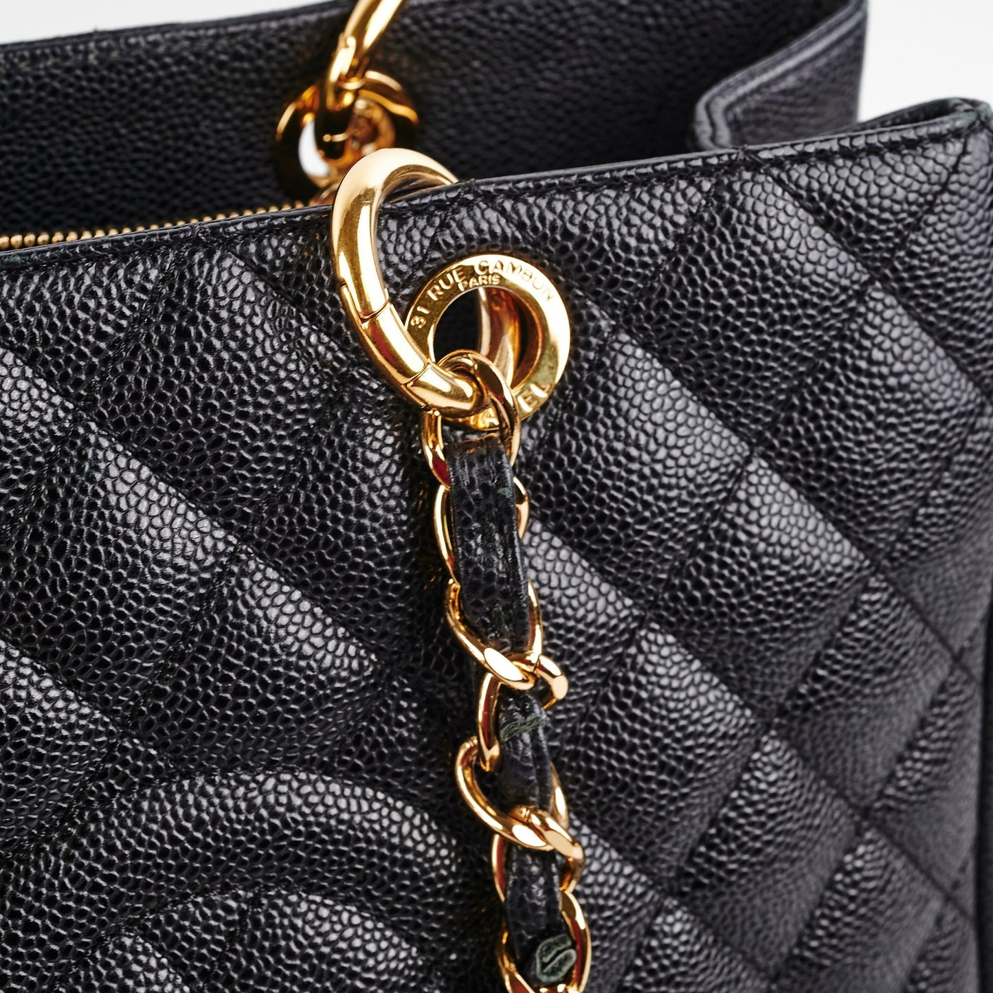 Chanel Caviar GST Grand Shopping Tote Black
