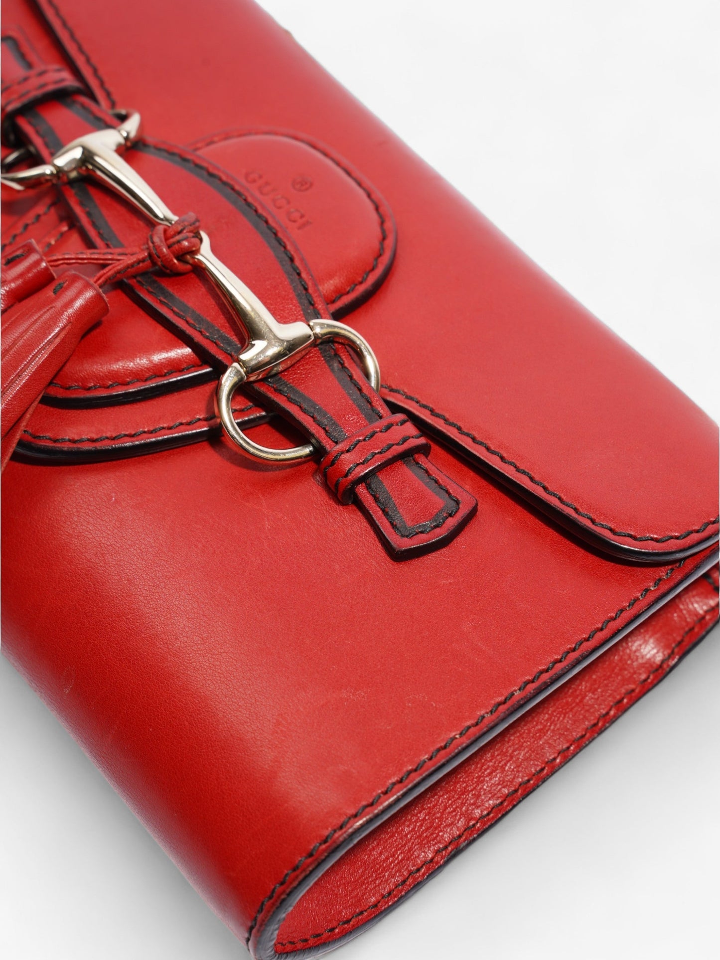 Emily Guccissima Red Leather