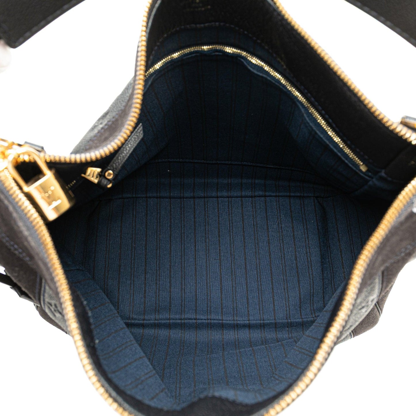 Blue Louis Vuitton Monogram Empreinte Audacie MM Satchel