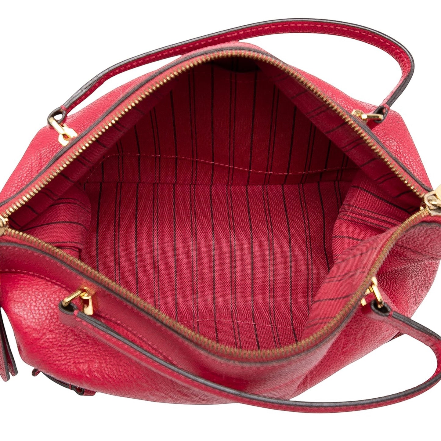 Red Louis Vuitton Monogram Empreinte Bastille PM Satchel
