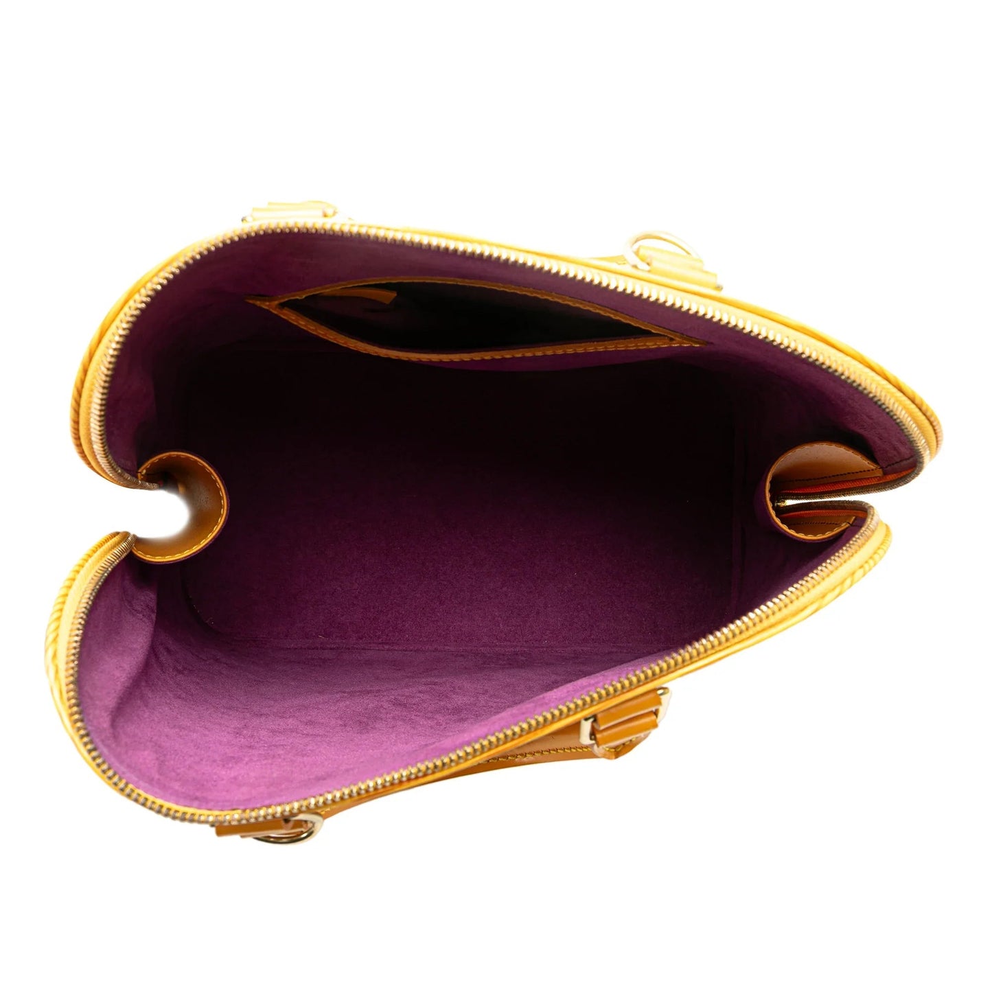 Yellow Louis Vuitton Epi Alma PM Handbag