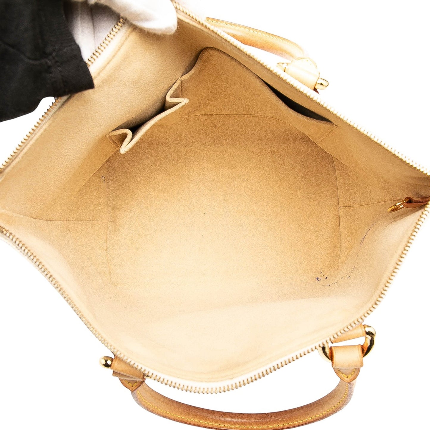 White Louis Vuitton Damier Azur Saleya PM Handbag
