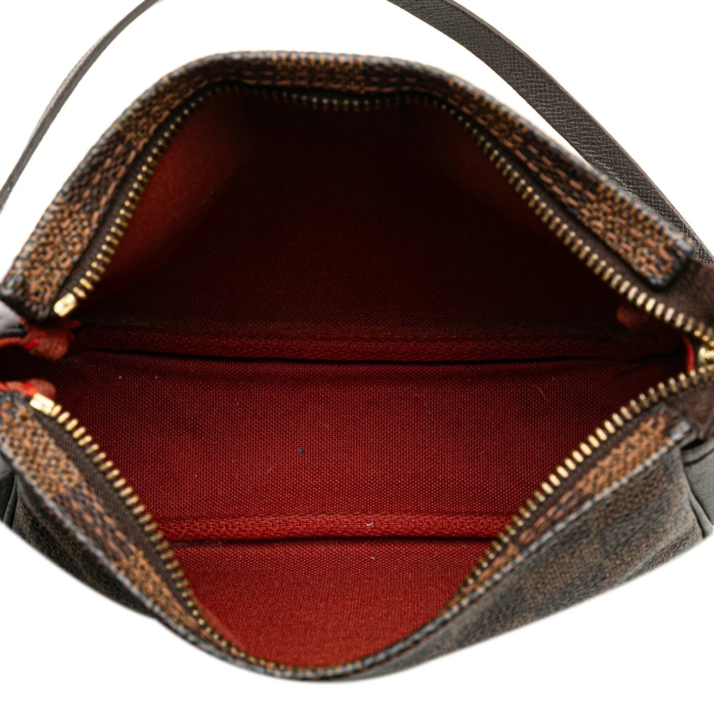 Brown Louis Vuitton Damier Ebene Trousse Pochette Handbag