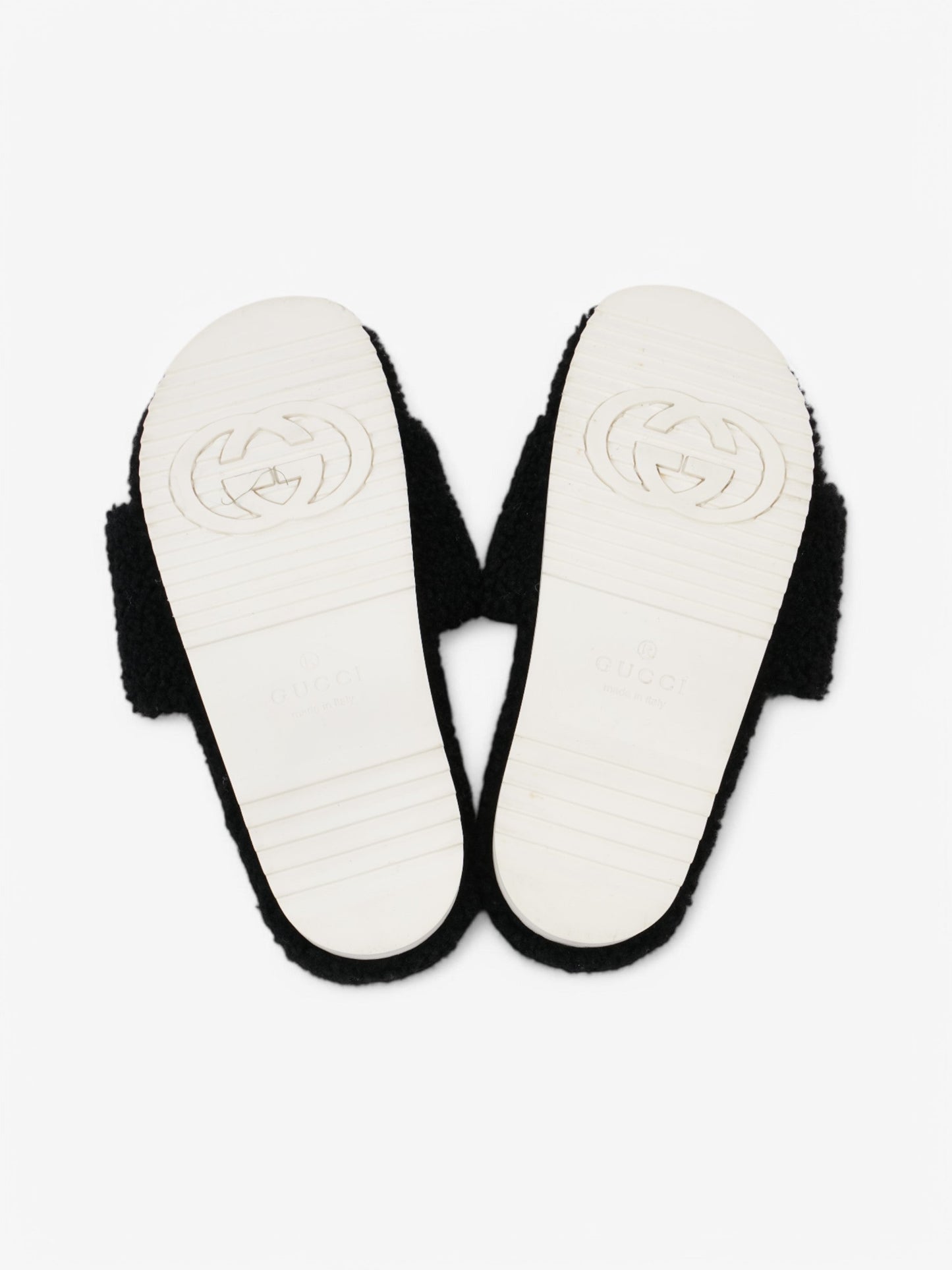 Gucci GG Merino Wool Black / Beige Wool EU 40 UK 7
