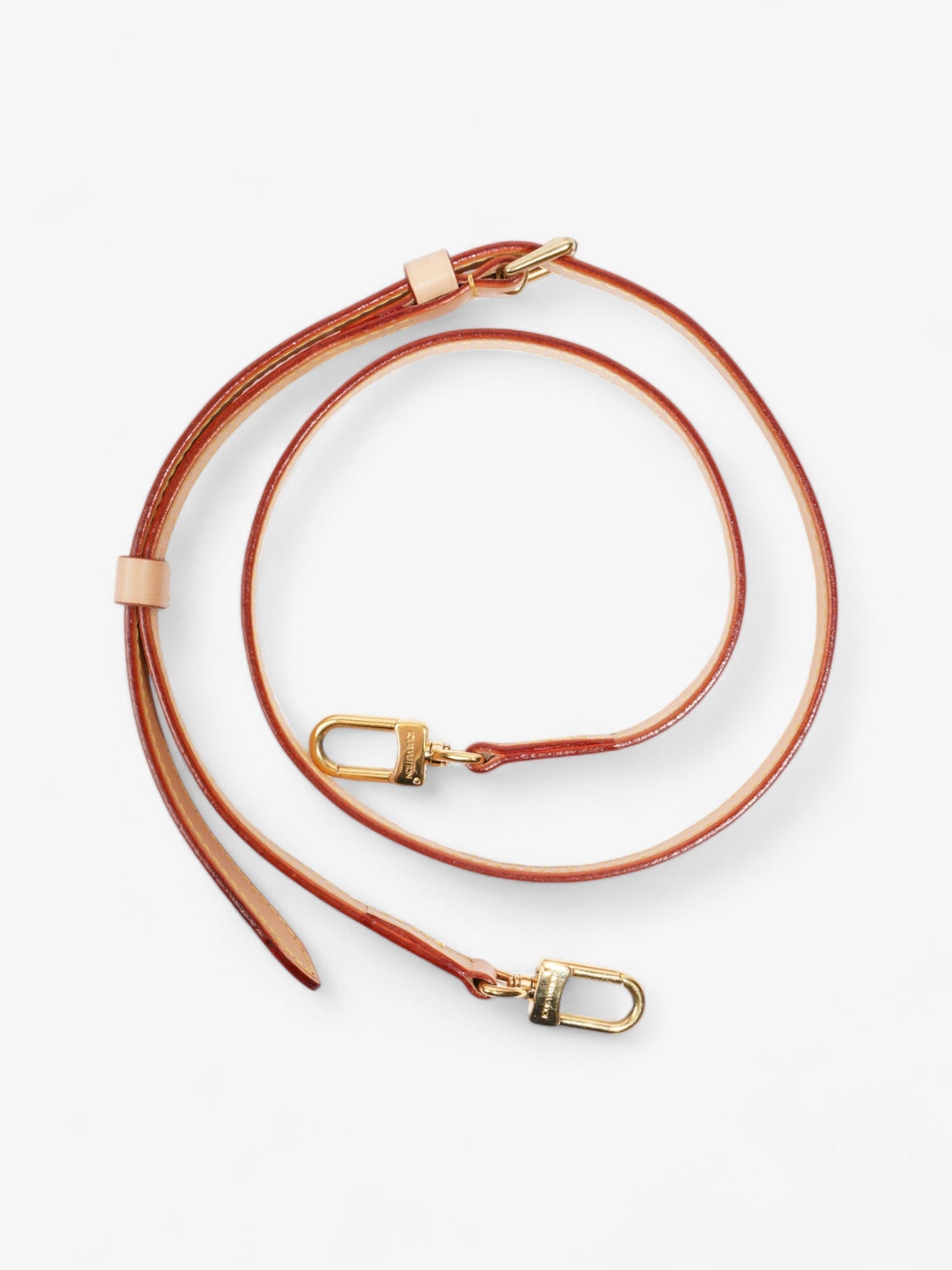 Louis Vuitton Adjustable Shoulder Strap Light Beige Leather