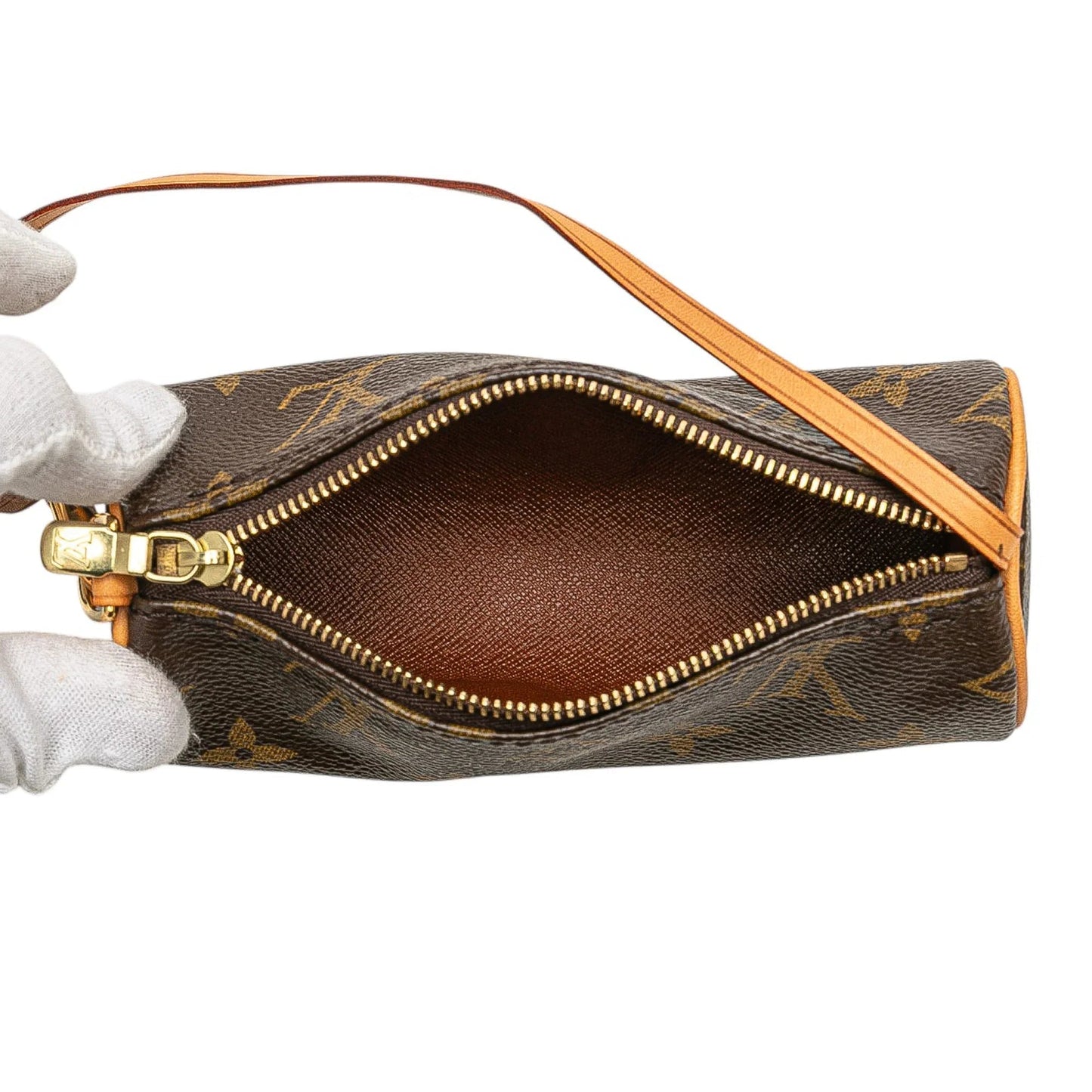Brown Louis Vuitton Monogram Papillon Pochette Handbag
