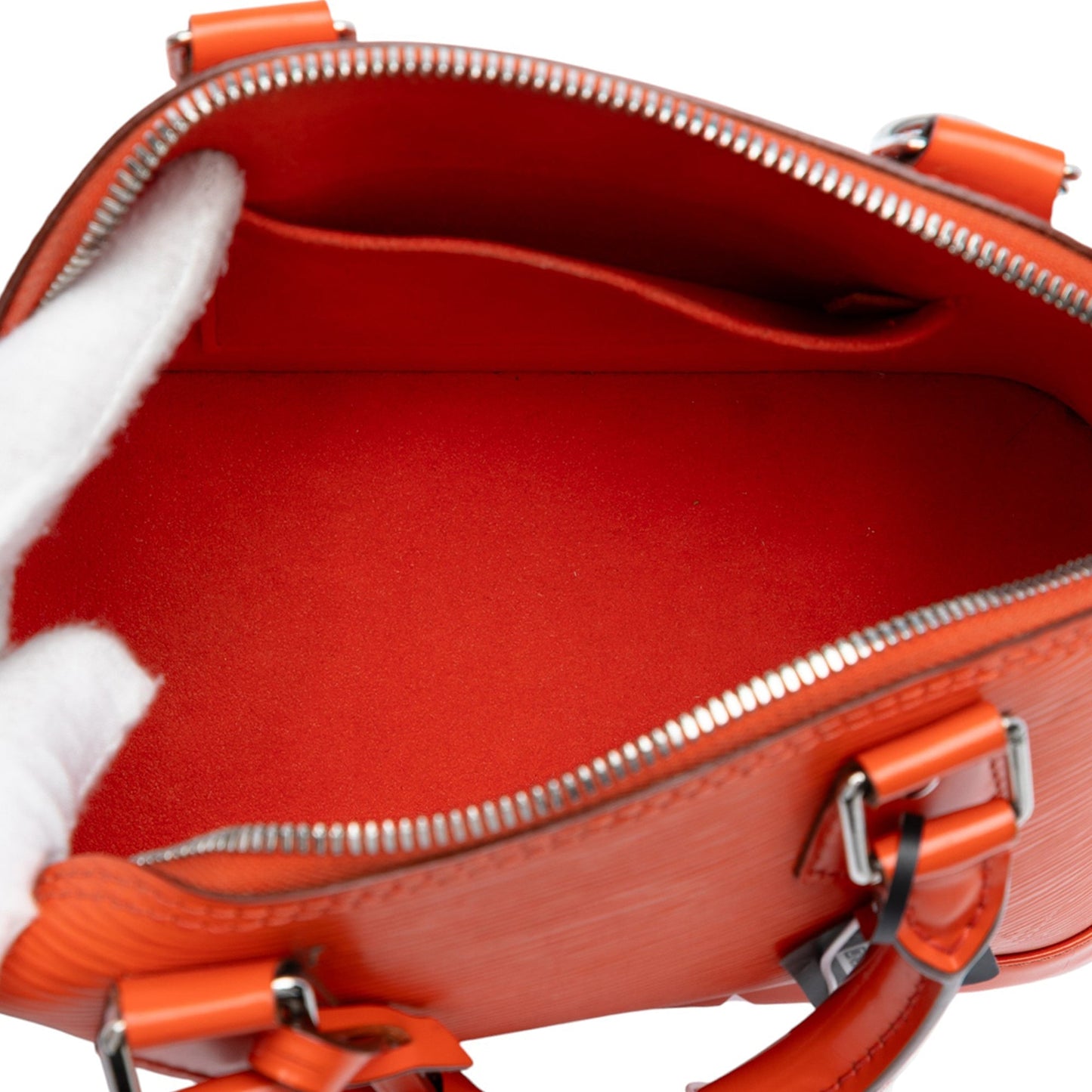 Orange Louis Vuitton Epi Alma BB Satchel