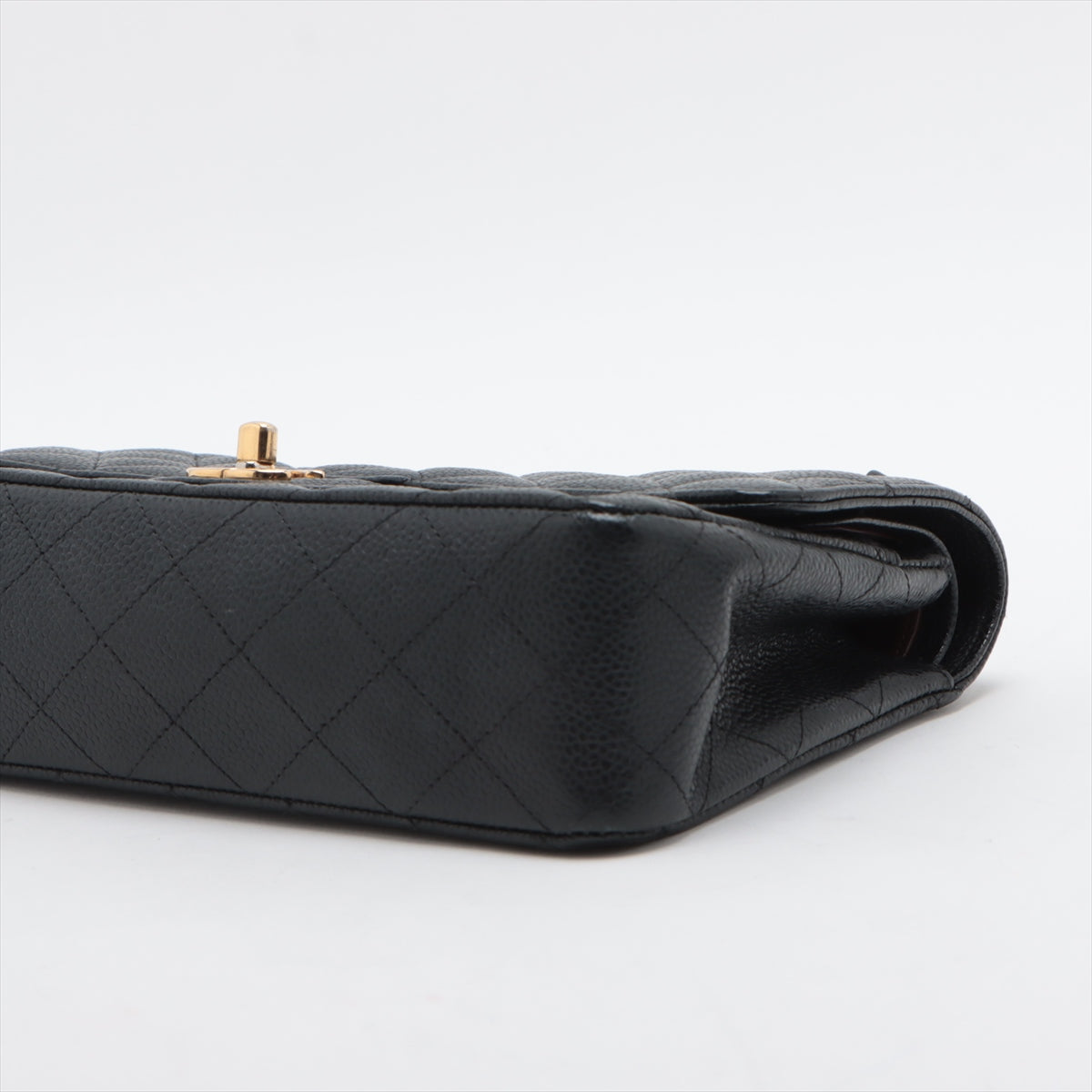 Chanel Classic Flap M/L Medium/Large Caviar Black Bag 15 series