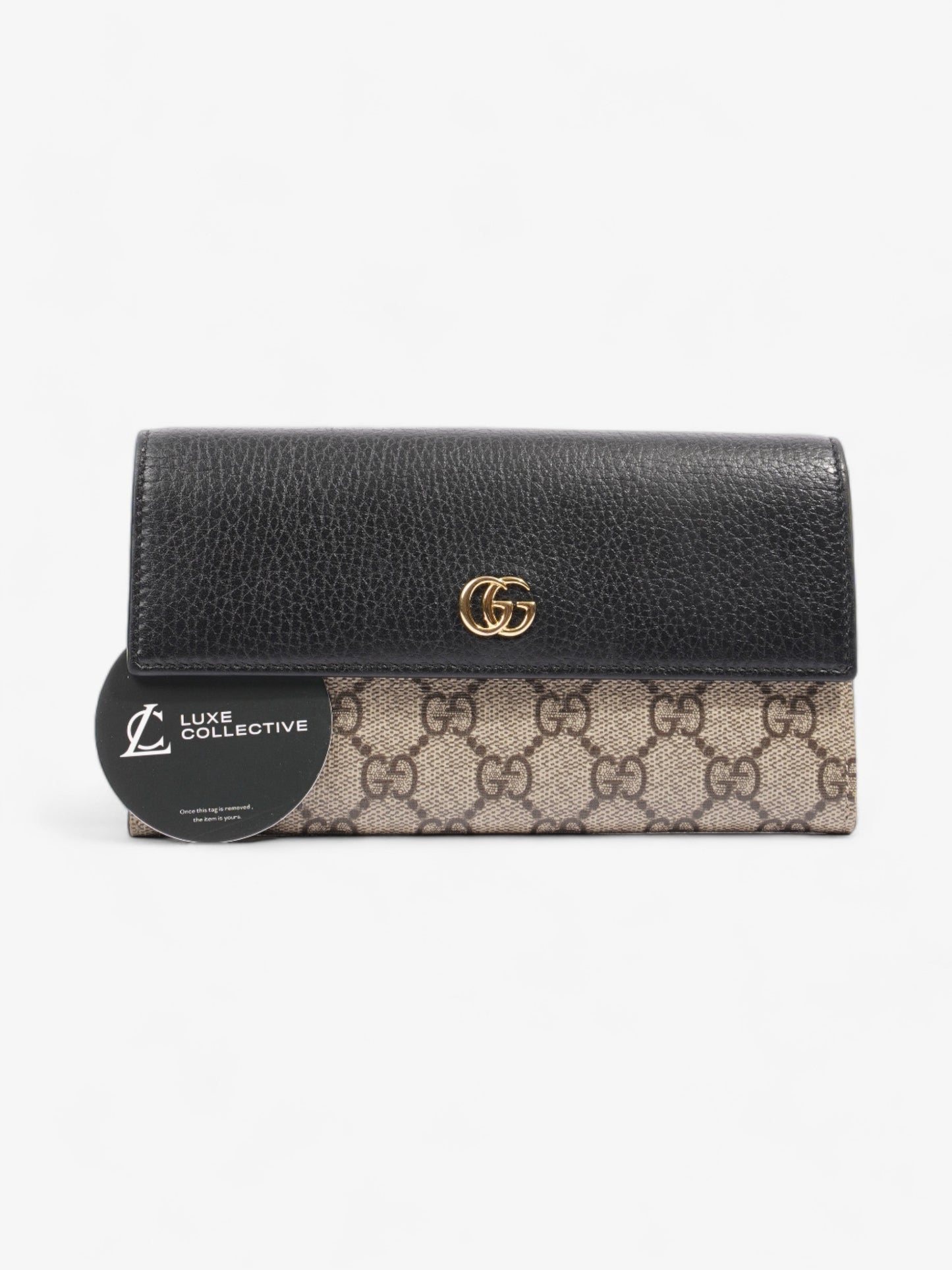Gucci GG Supreme Wallet Black / Supreme Leather