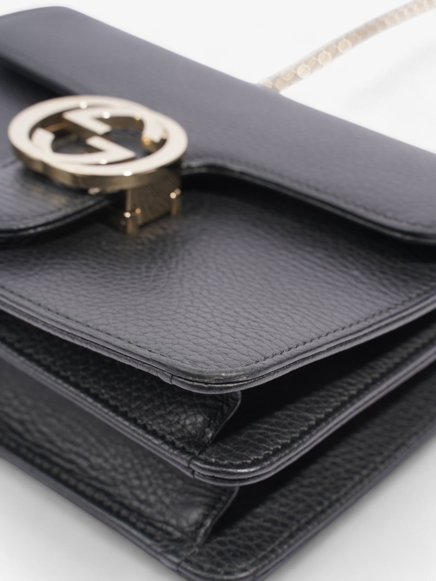 Gucci Interlocking G Bag Black Leather Small