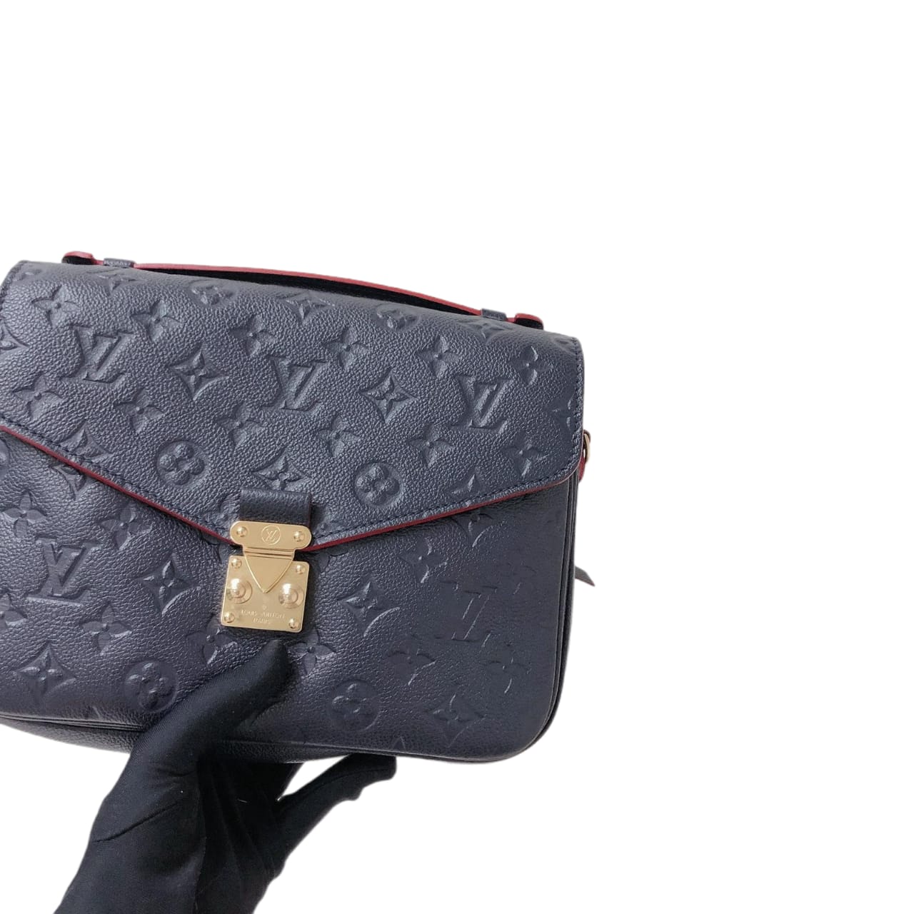 Louis-Vuitton Louis Vuitton Pochette Metis Leather Monogram Marine Blue