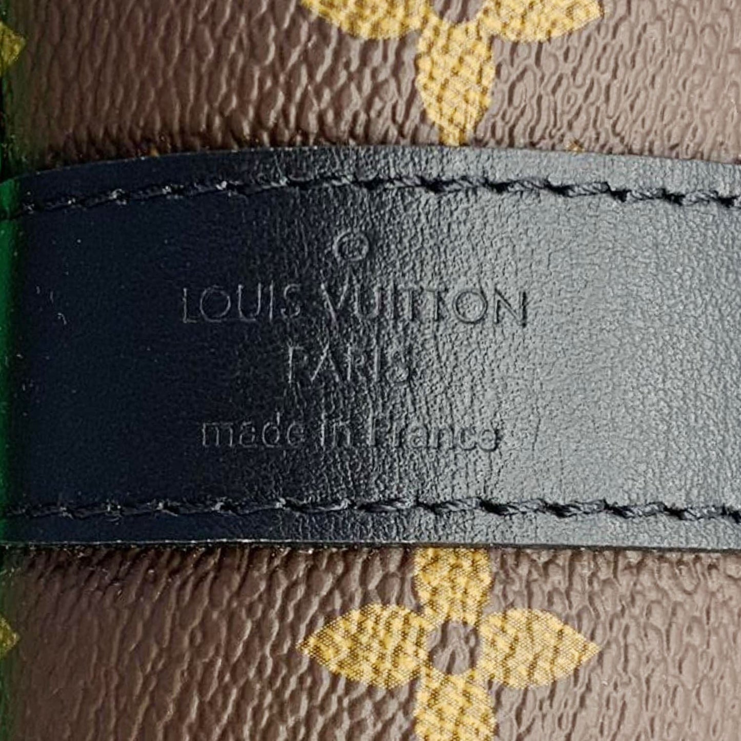 LOUIS VUITTON Keepall 50 Bandouliere Monogram Macassar Travel Bag Green
