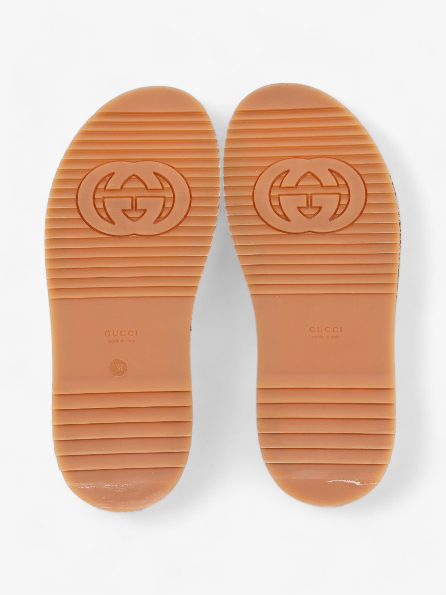 Gucci Angelina Camel And Ebony GG Supreme Canvas EU 38 UK 5