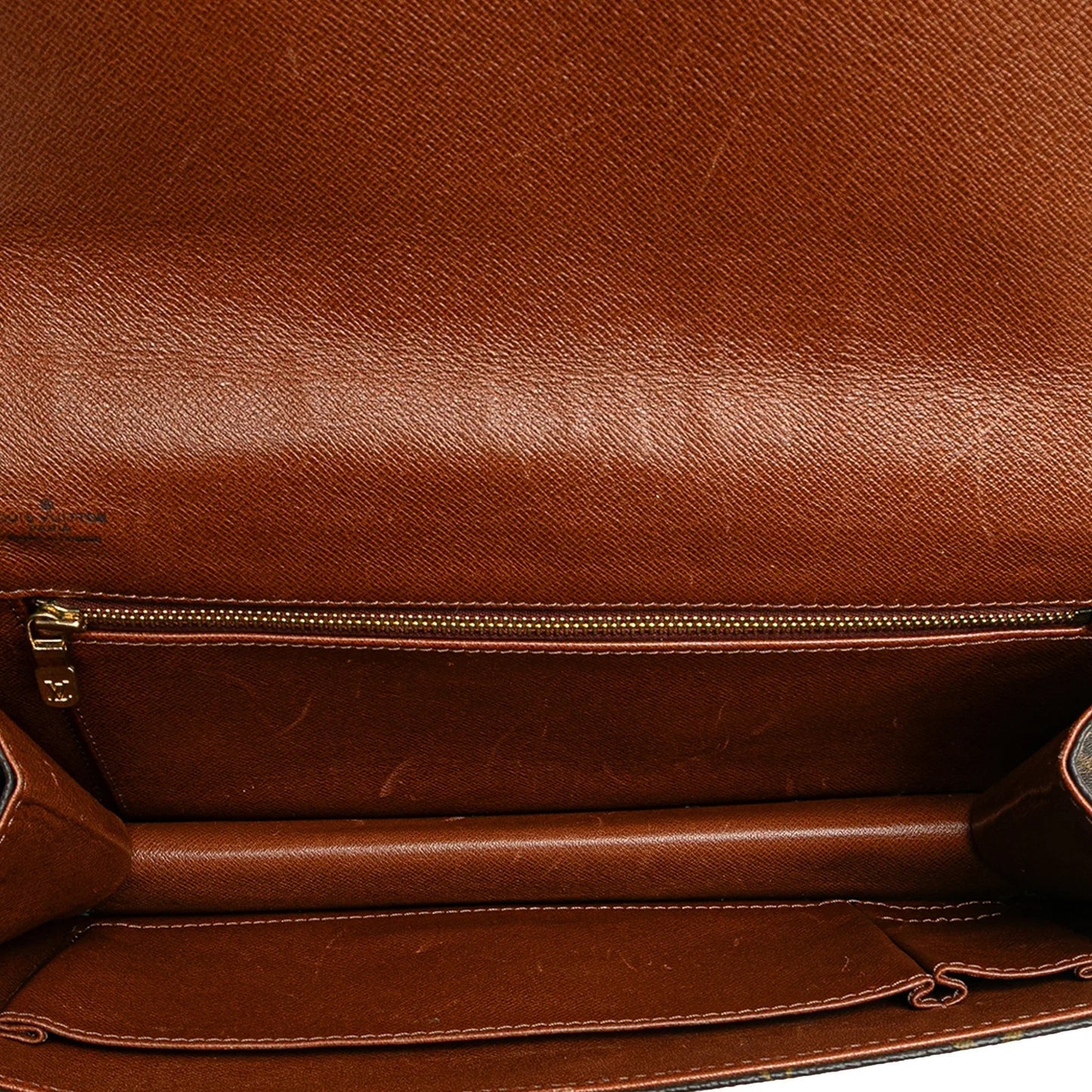 Brown Louis Vuitton Monogram Pochette Dame GM Clutch Bag
