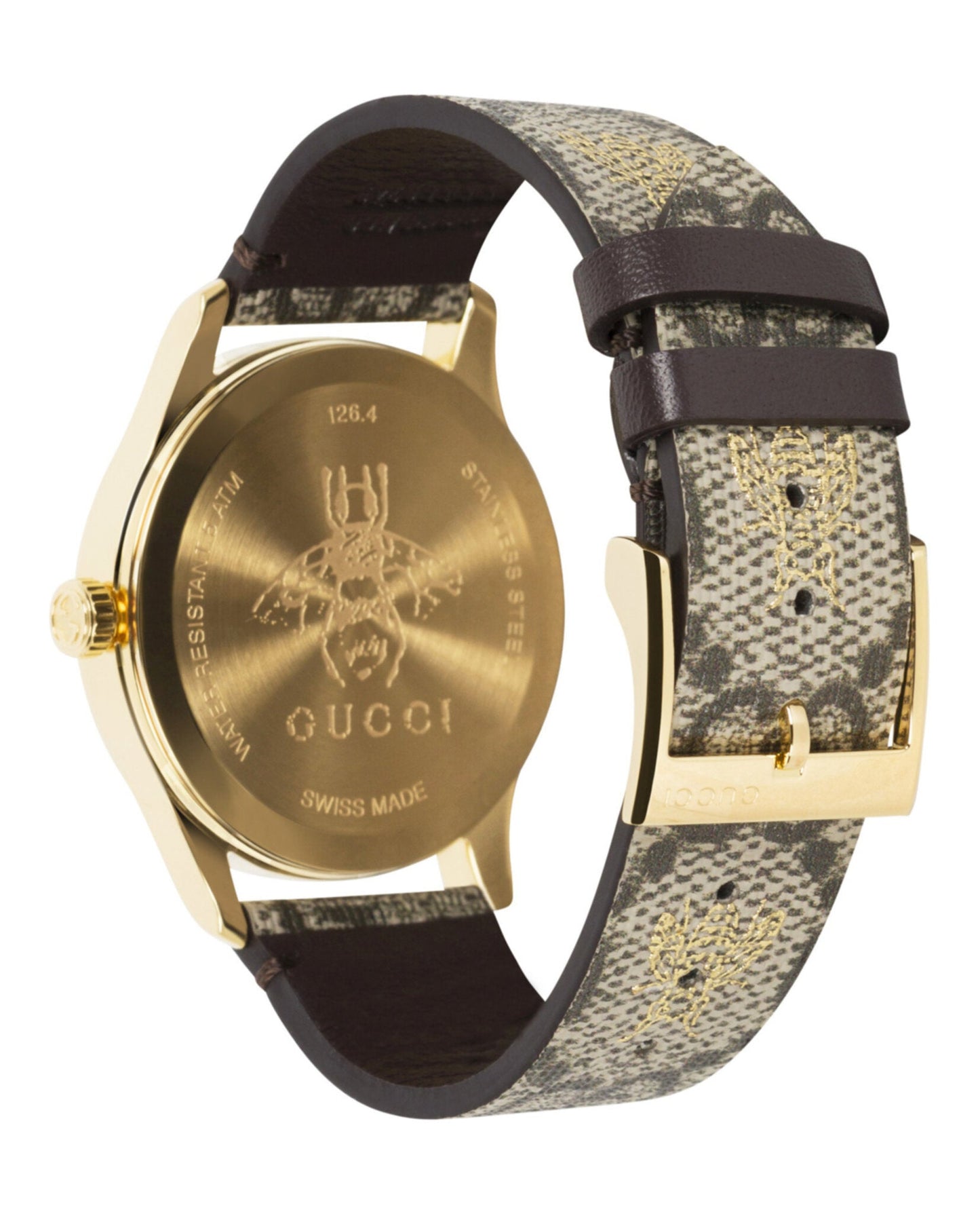 Gucci Womens Gold 38mm Strap Fashion Watch
