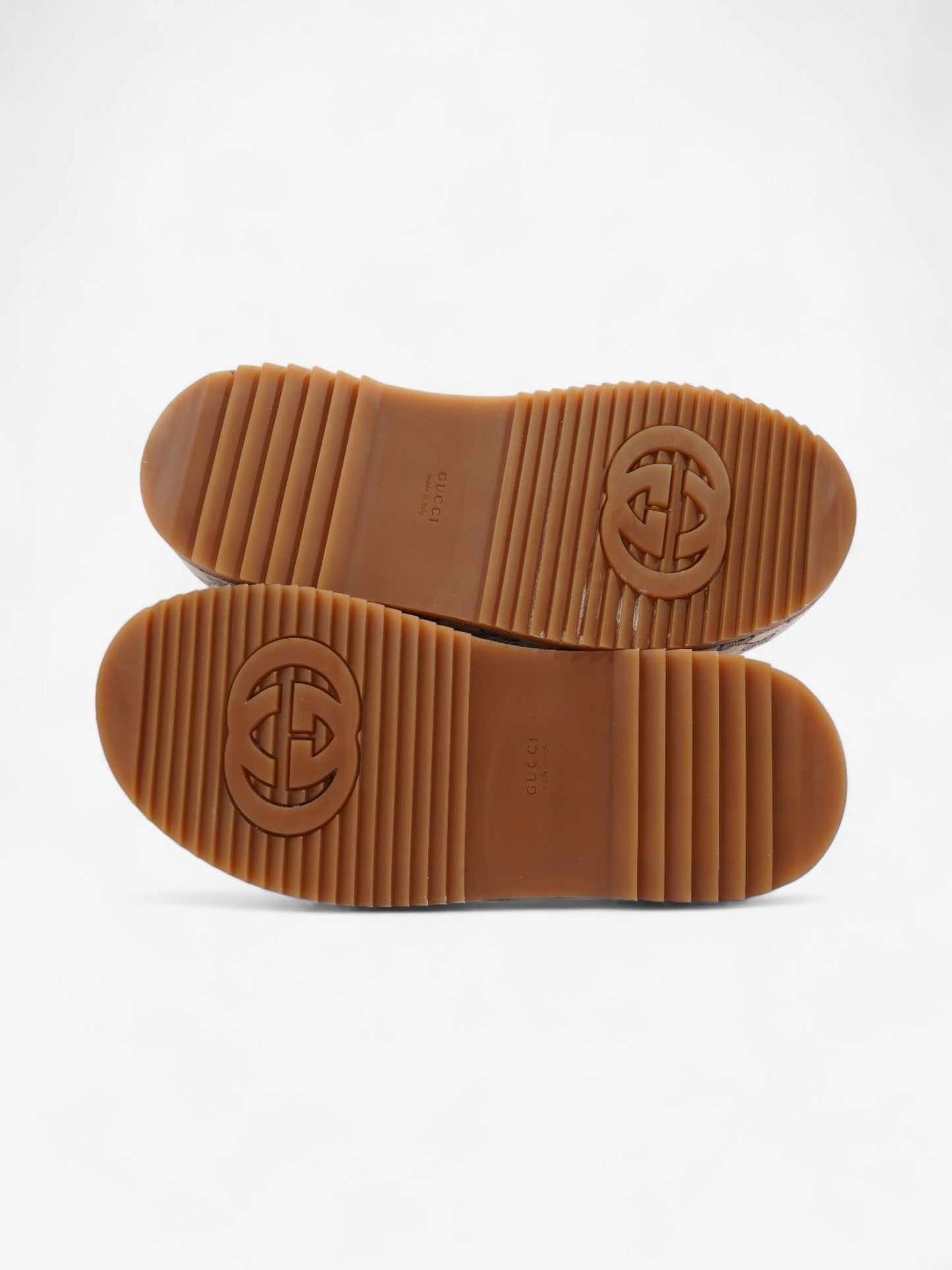 Gucci Angelina GG Platform Slides GG Supreme Canvas EU 38 UK 5