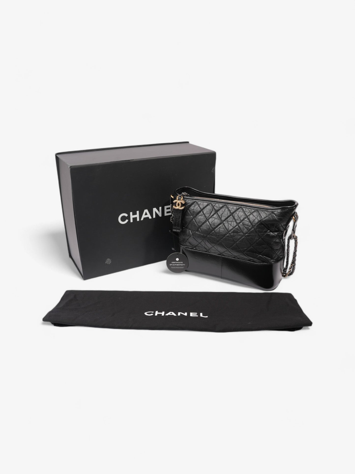 Chanel Gabrielle Black Leather