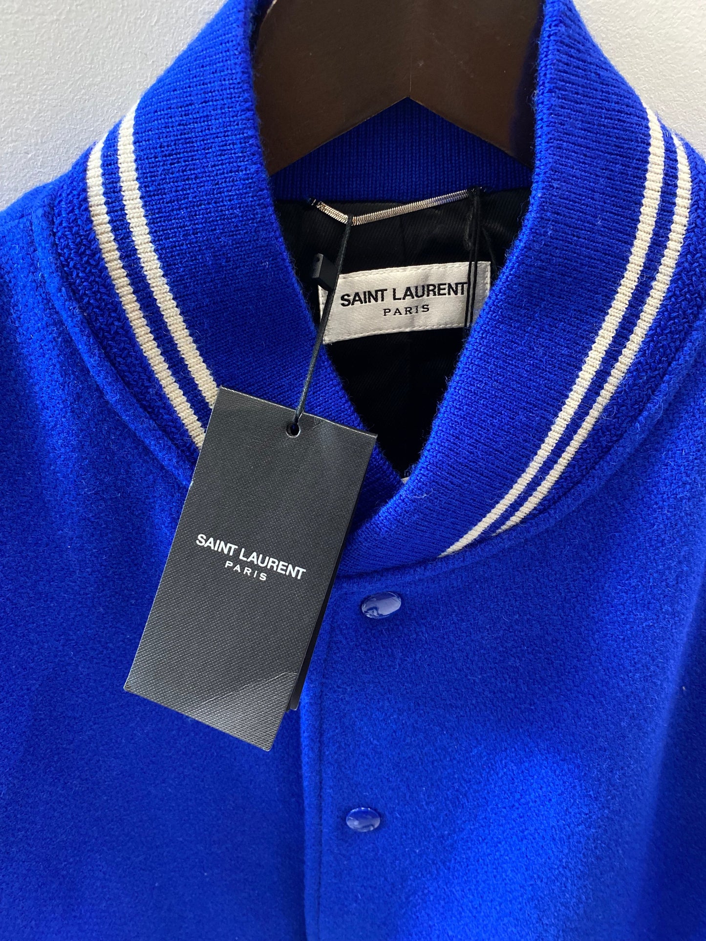 YVES SAINT LAURENT TEDDY VARSITY CLASSIC JACKET