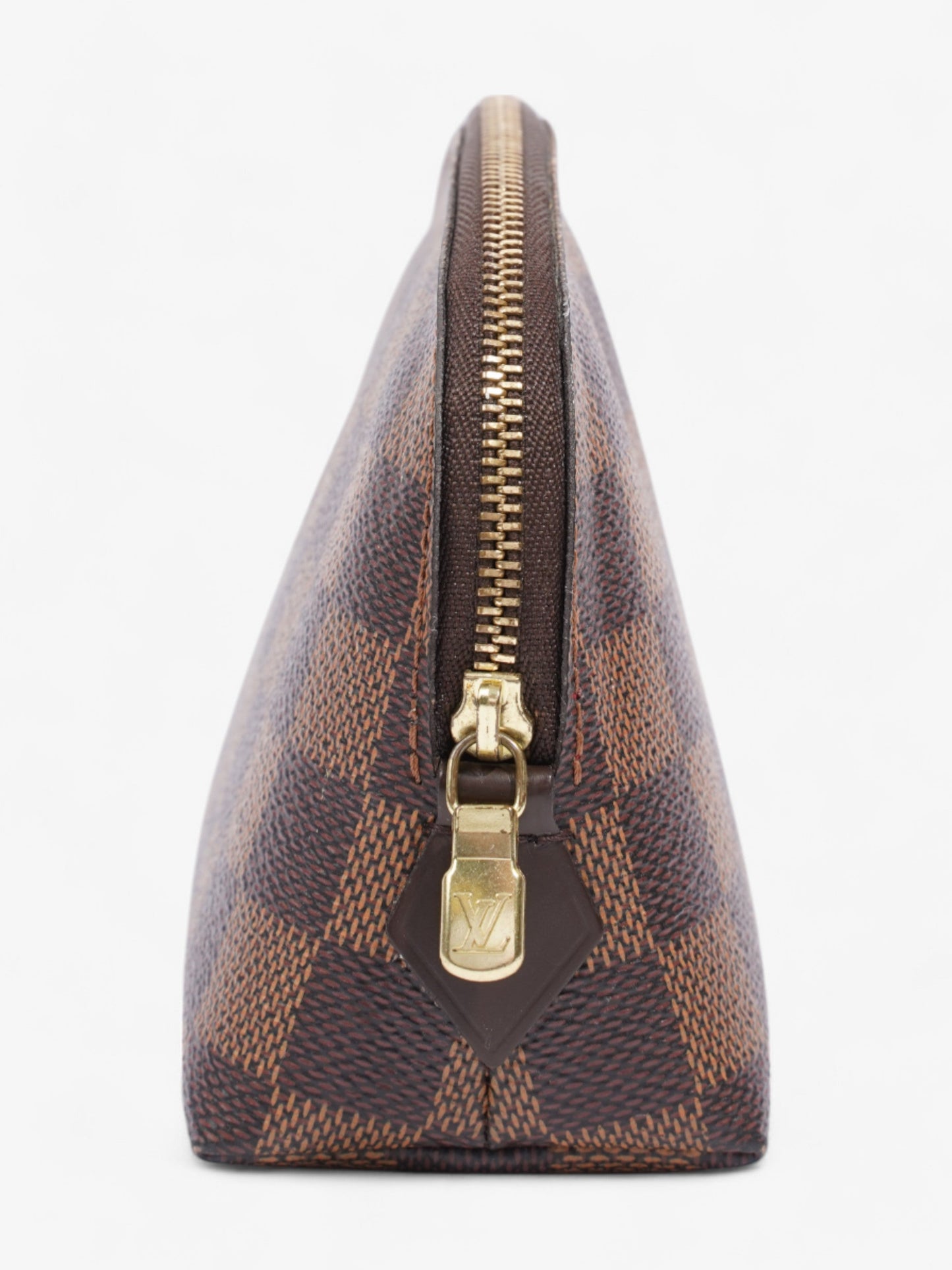 Louis Vuitton Pochette Cosmetic Damier Ebene Coated Canvas
