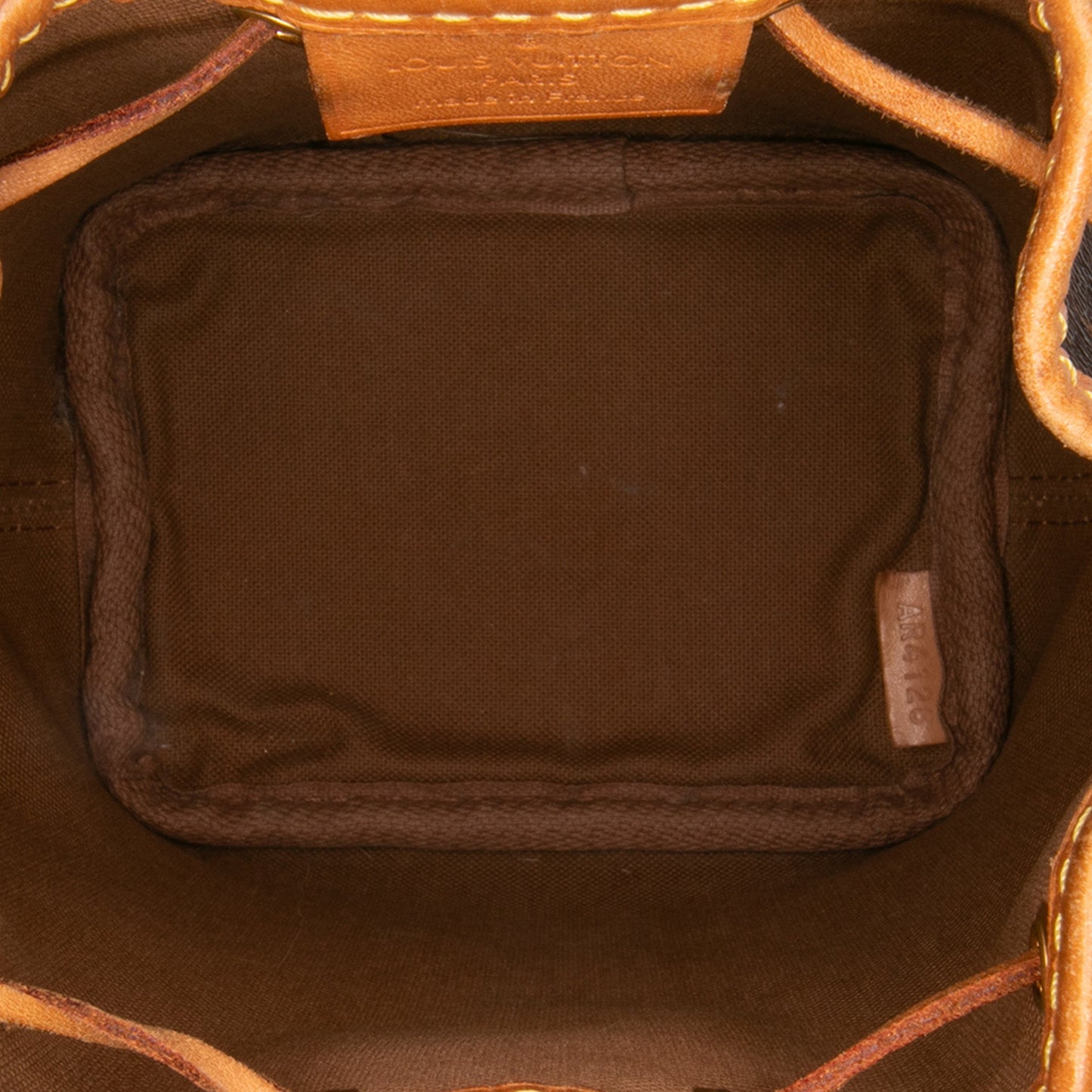 Brown Louis Vuitton Monogram Nano Noe Bucket Bag