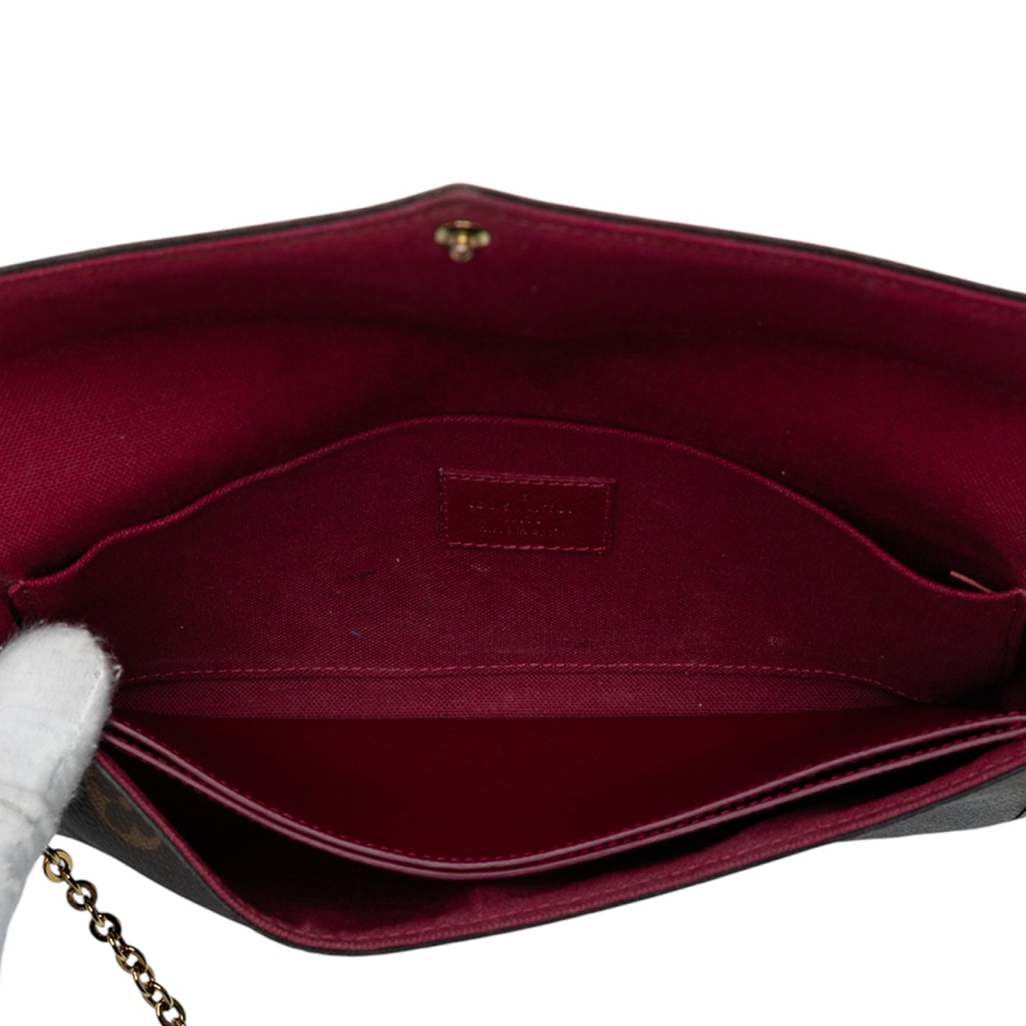 Brown Louis Vuitton Monogram Pochette Felicie Crossbody Bag