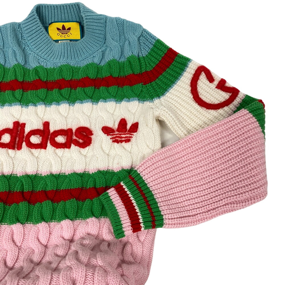 GUCCI one piece 717710 wool multicolor Adidas Knit S Moheya Women S