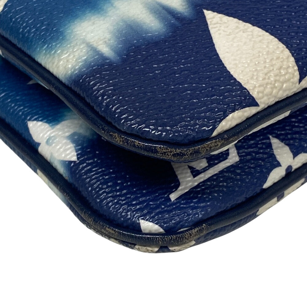 LOUIS VUITTON Pochette M69124 leather blue LV Escal Pochette double zip unisex(Unisex)