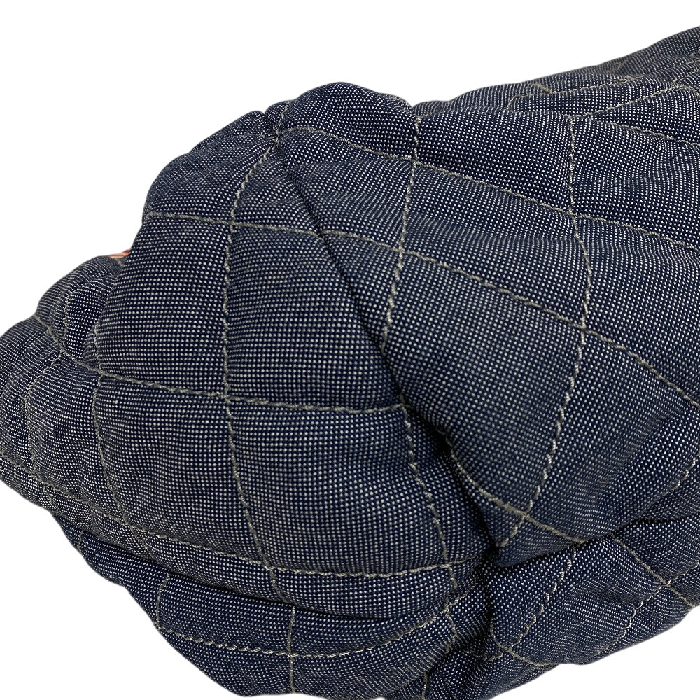 CHANEL Shoulder Bag canvas blue Coco Cabas Women