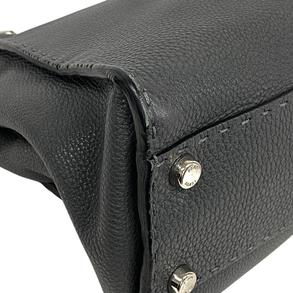 FENDI Handbag 8BN226 Calfskin gray Peekaboo
