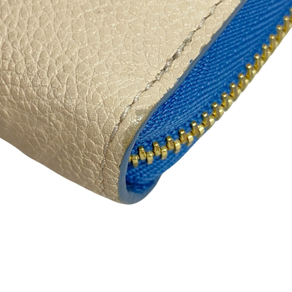LOUIS VUITTON Long Wallet Purse M63925 leather Ivory Zip Around Monogram Ann Platt Zippy wallet Women