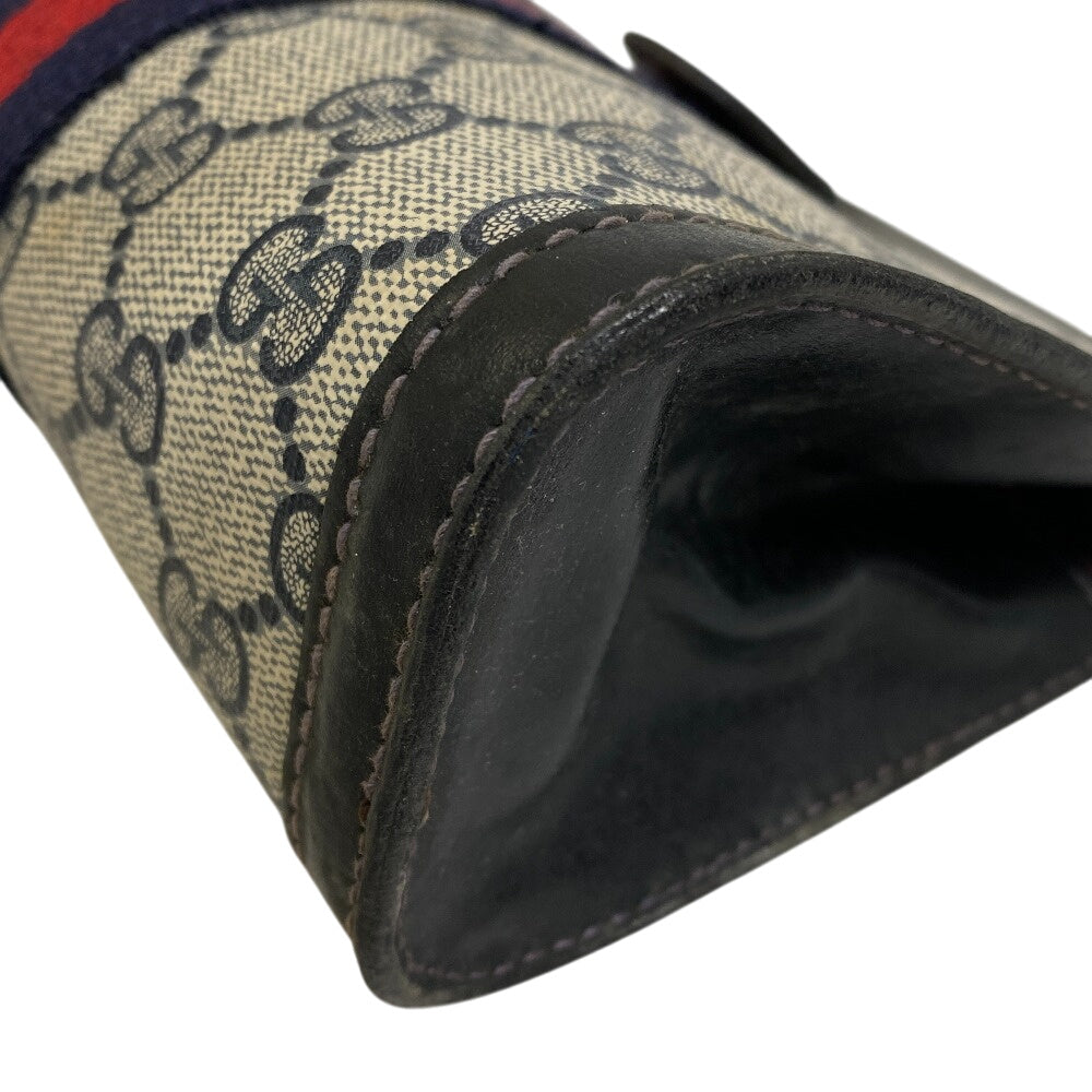 GUCCI Pouch GG Supreme Canvas Navy Sherry Gucci perfume mens
