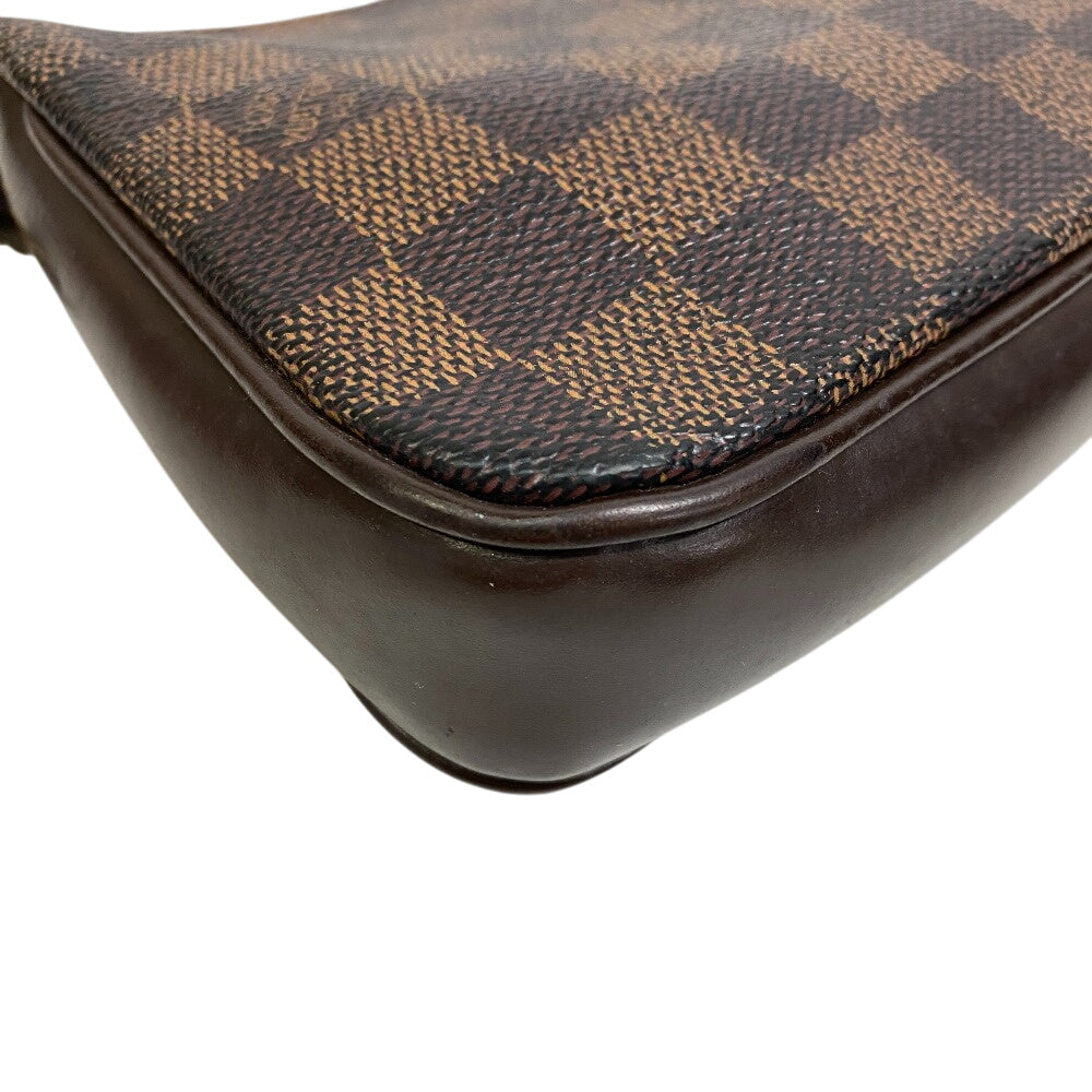 LOUIS VUITTON Pouch N51983 leather Brown Pouches, handbags, accessory cases Damier Navona Women