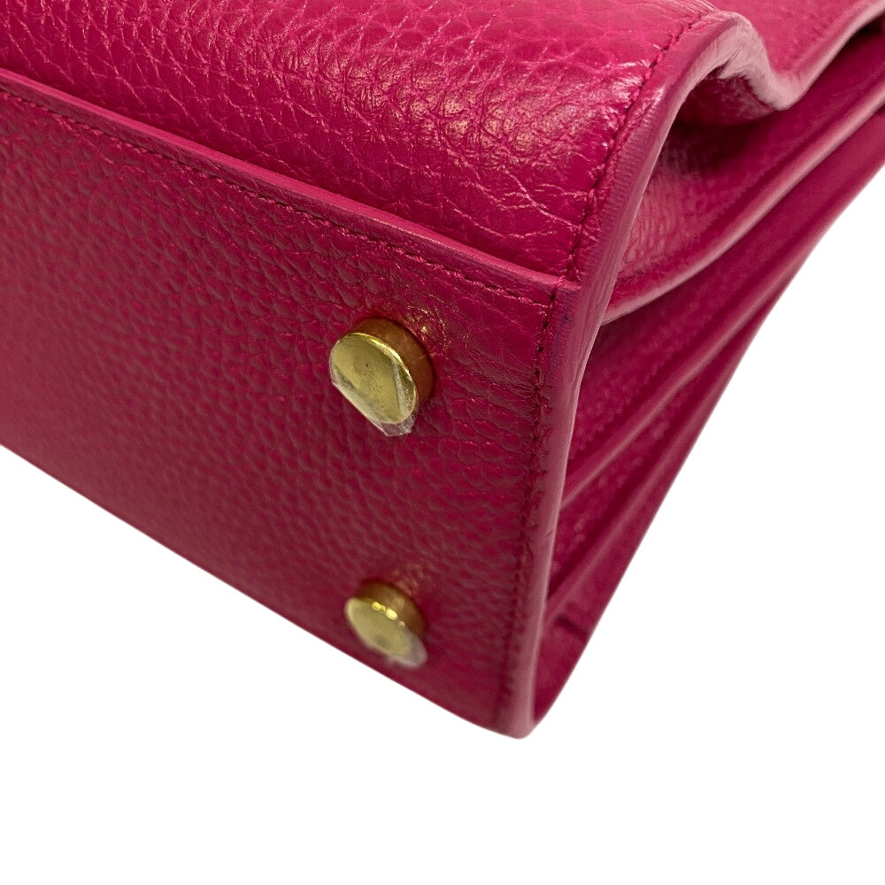 SAINT LAURENT Handbag leather pink 2WAY Shoulder Bag sucked jour baby Women
