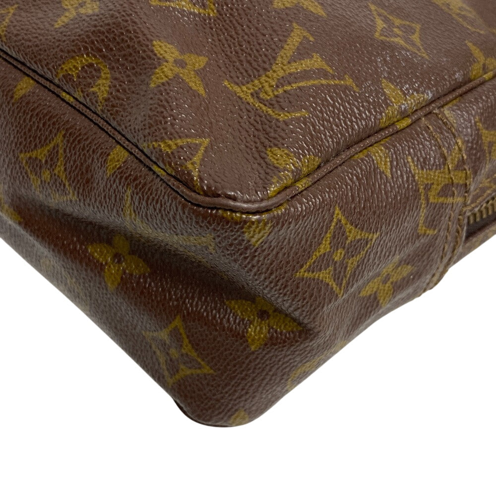 LOUIS VUITTON Pouch M47522 leather Brown Travel pouch Monogram Truth Cracking T mens
