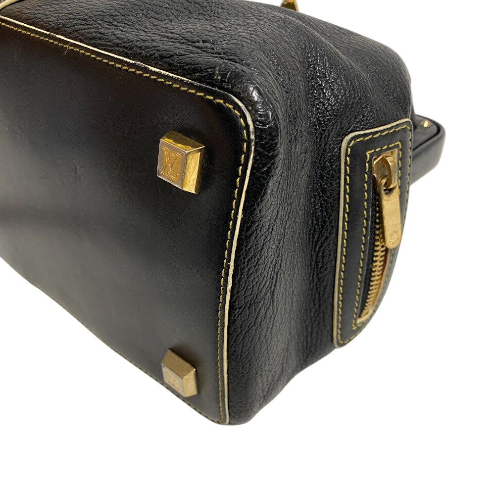 LOUIS VUITTON Handbag M91805 leather black Suhari Angnieux PM Women