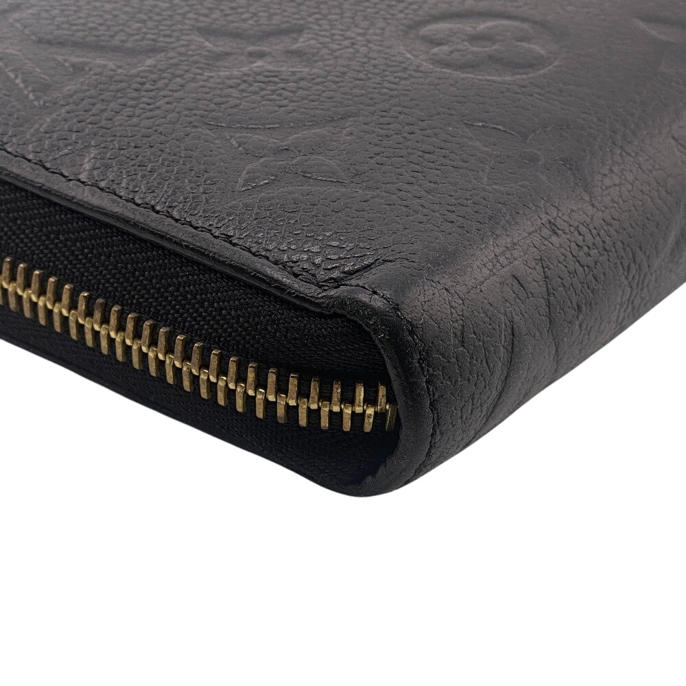 LOUIS VUITTON Long Wallet Purse M61864 leather black Zip Around Monogram Ann Platt Zippy wallet mens(Unisex)