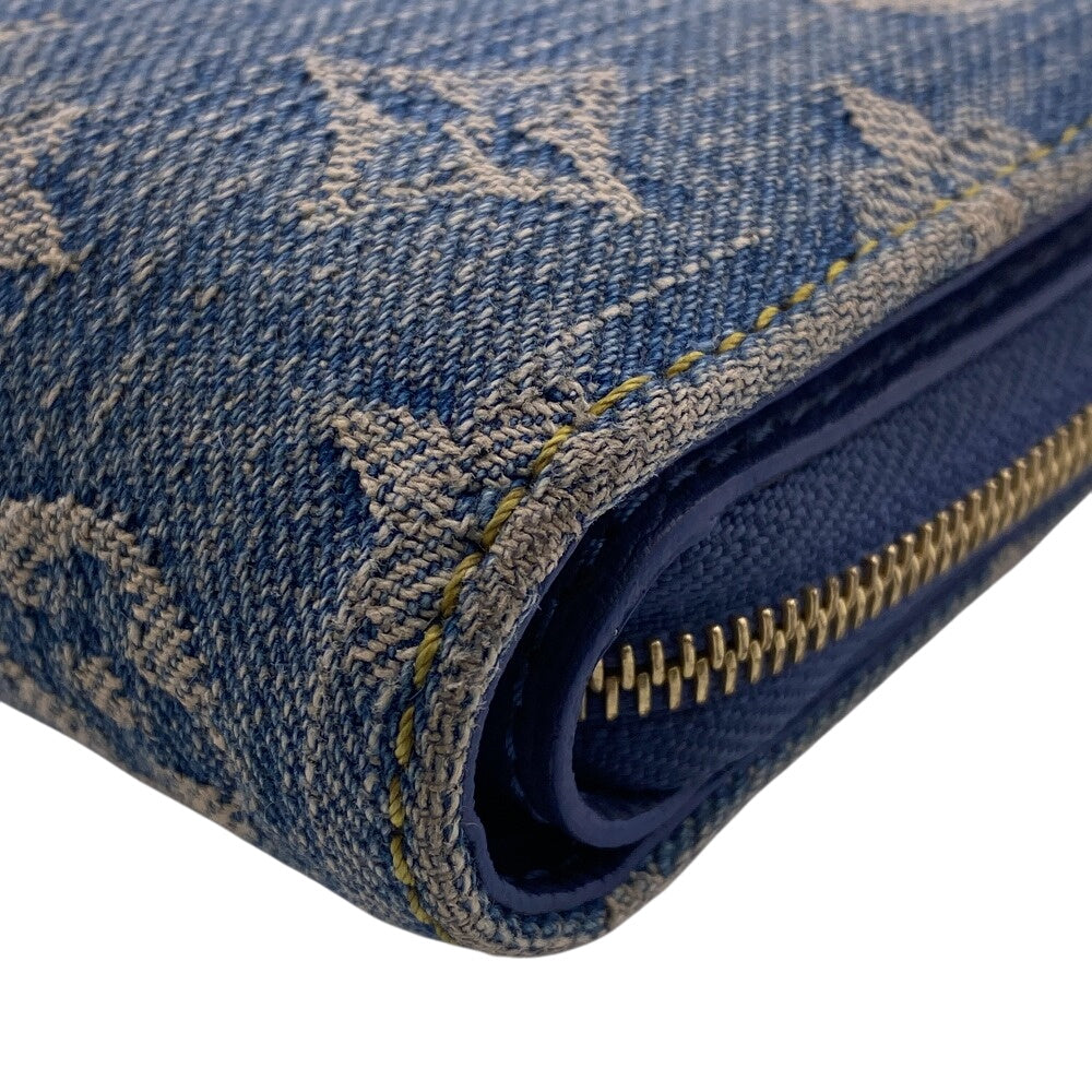 LOUIS VUITTON Bifold Wallet M83160 Cotton, Denim blue Monogram Portefeuille Lou Women