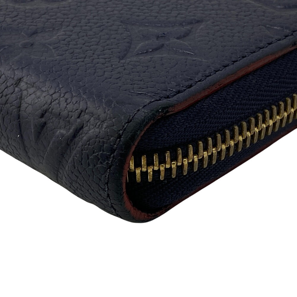 LOUIS VUITTON Long Wallet Purse M62121 leather Navy Zip Around Monogram Ann Platt Zippy wallet Women