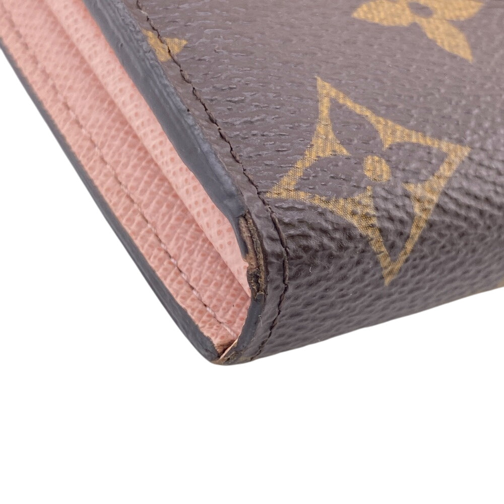 LOUIS VUITTON Long Wallet Purse M62235 leather Brown Monogram Portefeuille Sarah