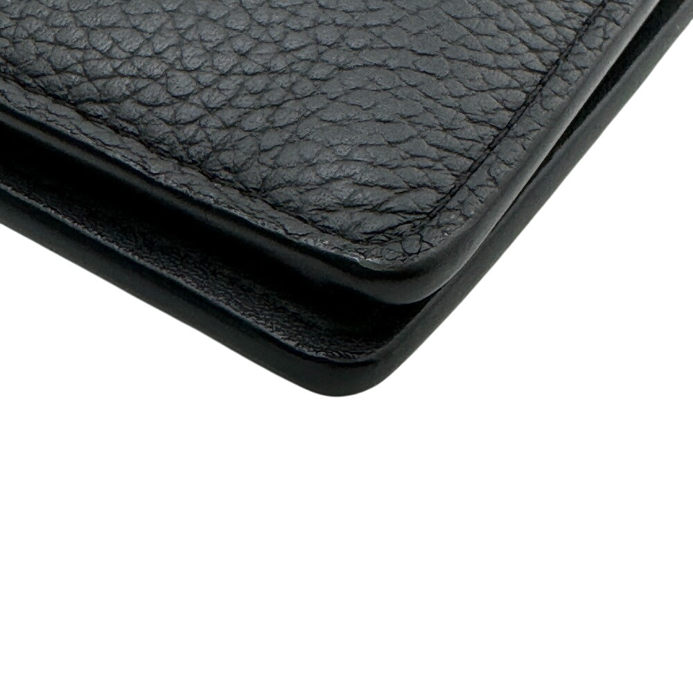 LOUIS VUITTON Long Wallet Purse M69980 leather black LV Aerogram Portefeuille Brother NM