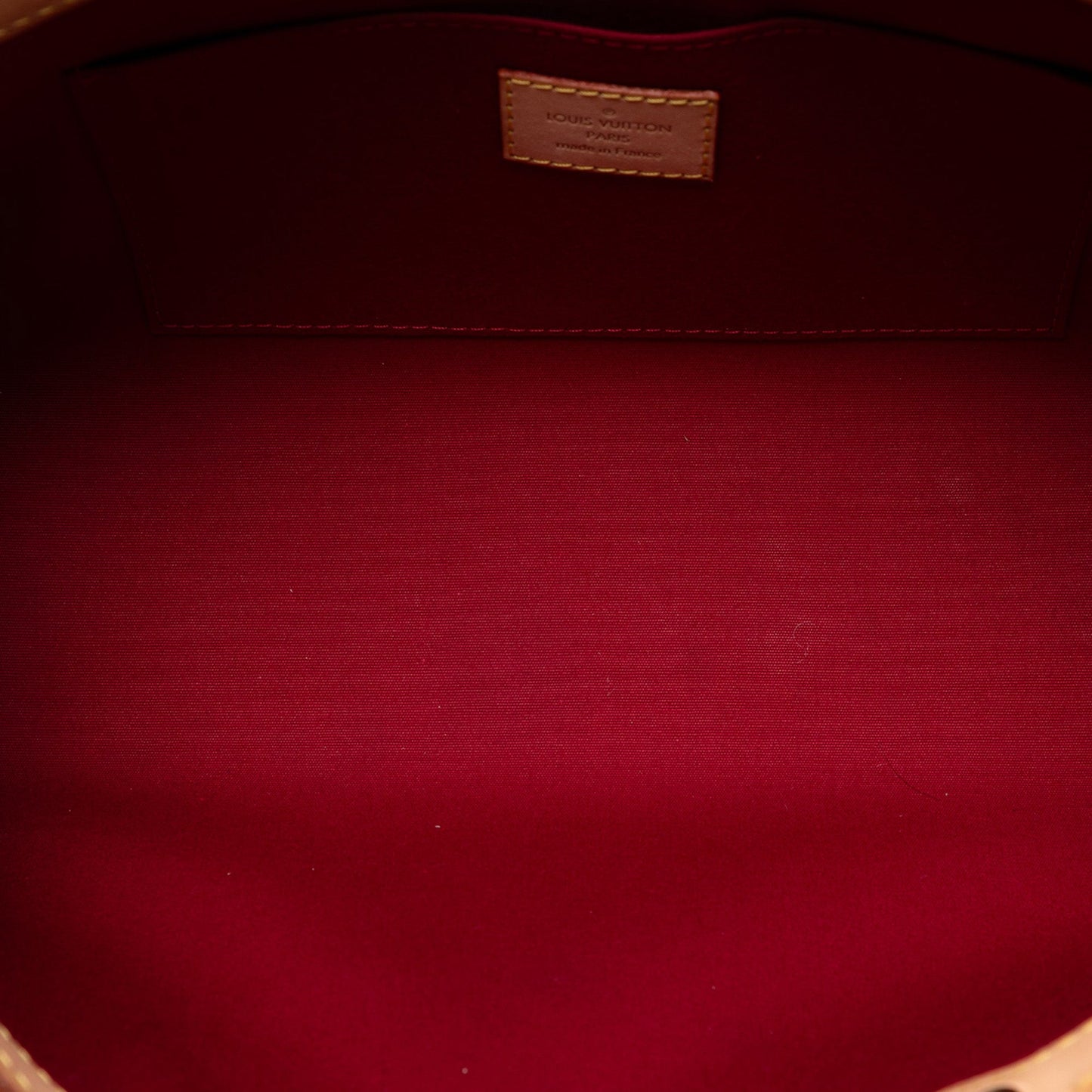Red Louis Vuitton Monogram Vernis Roxbury Drive Satchel