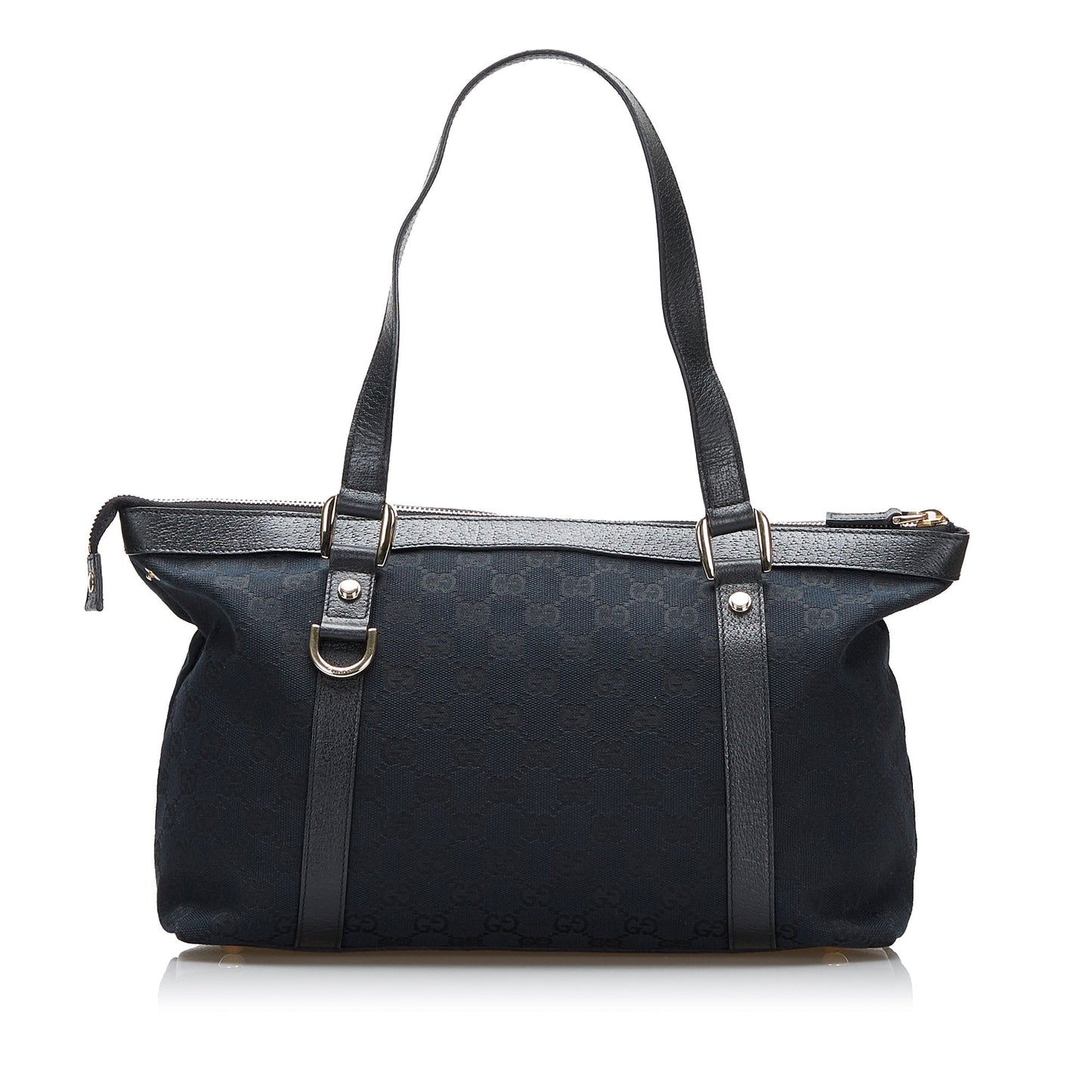 Gucci Abbey Leather Canvas Shoulder Bag Style 3