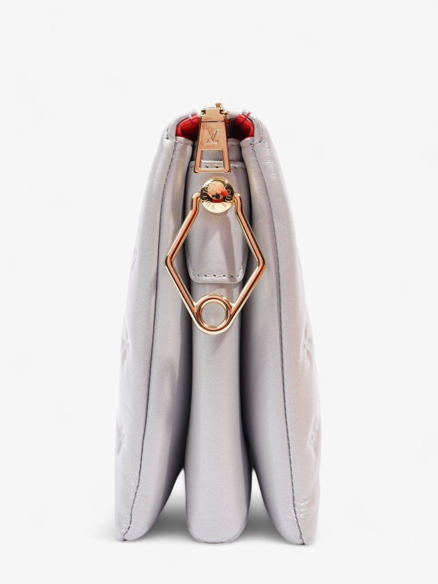 Louis Vuitton Coussin Silver Lambskin Leather PM