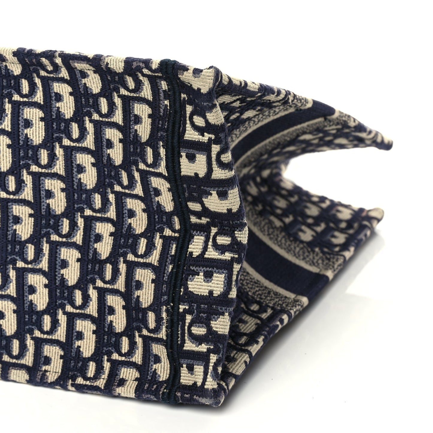 Christian Dior Oblique Medium Book Tote Blue Multicolor
