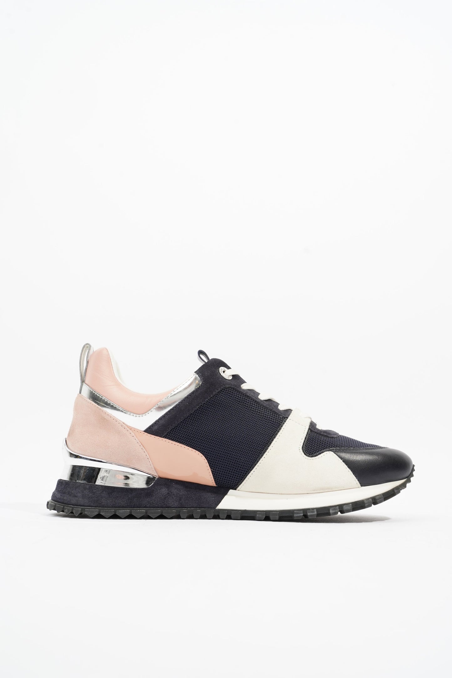 Louis Vuitton Run Away Navy / Beige / Pink Suede EU 40 UK 7