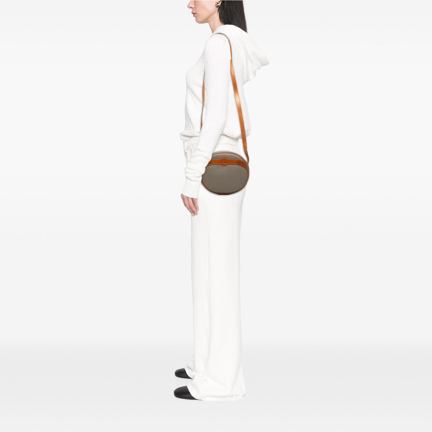 Gray Dior Coated Canvas CD Crossbody