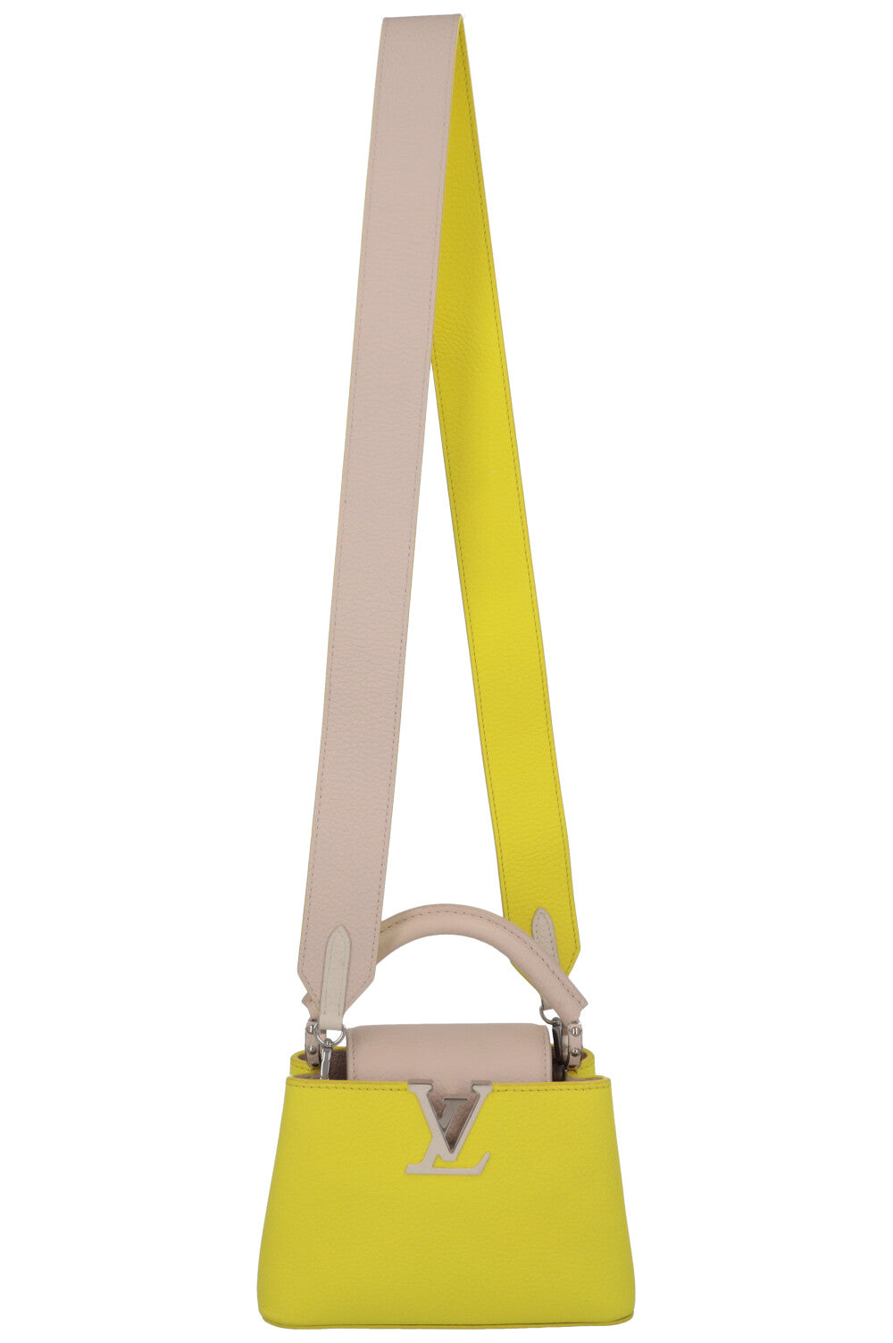 LOUIS VUITTON Mini Capucines Yellow Blush