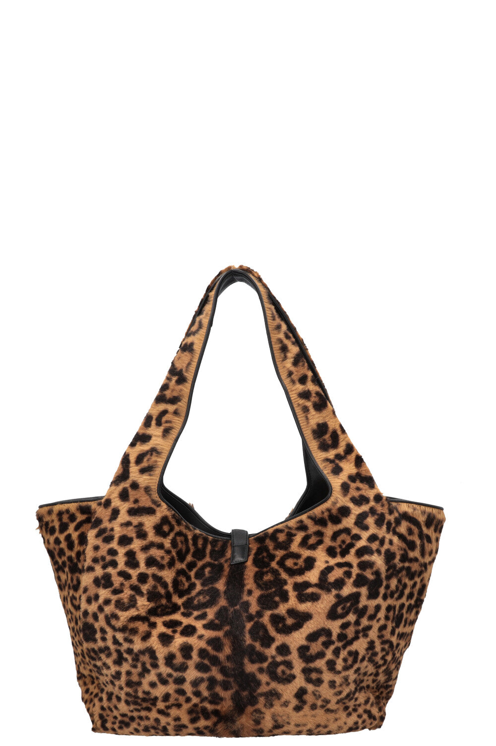 SAINT LAURENT Le 5 A 7 Bea Leopard Calf Hair Tote